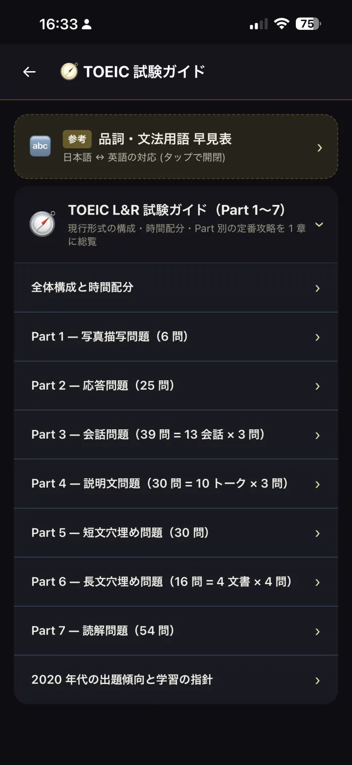 TOEIC試験ガイド